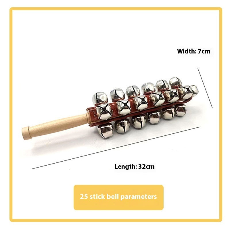 Orchestral 25-Bell Wooden Hand Sleigh Bell
