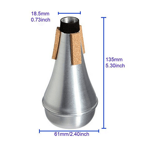 Precision Aluminum Practice Straight Mute for Trumpet