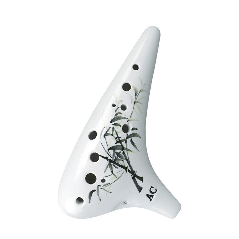 Artisan Hand-Painted 12-Hole Alto C Ocarina