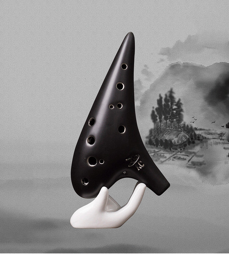Midnight Zen 12-Hole Alto C Ceramic Ocarina