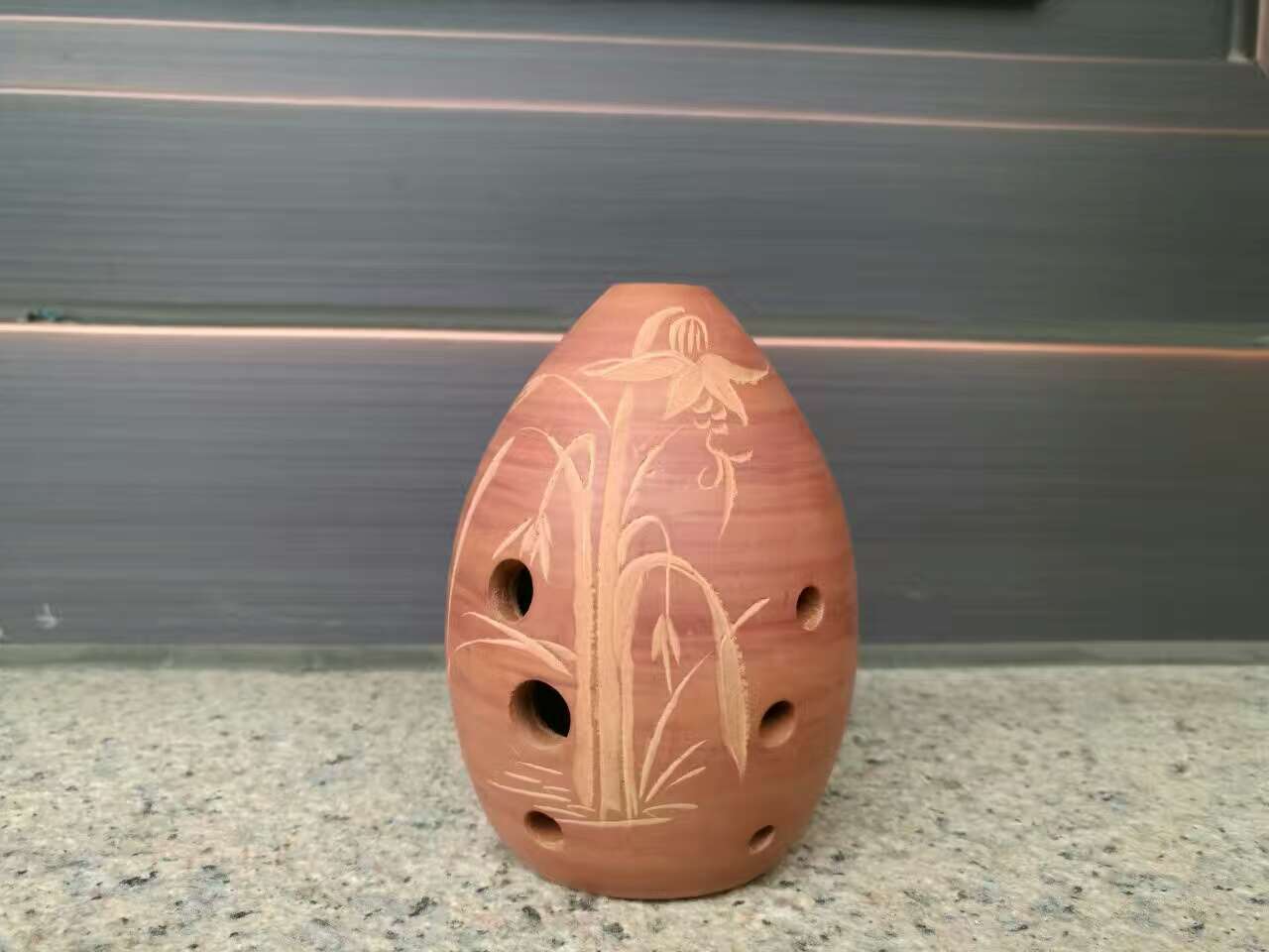 Terracotta Artisan Eight-Hole Xun