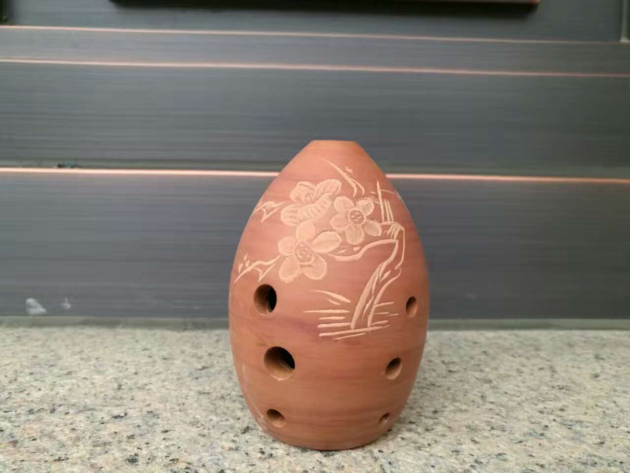 Terracotta Artisan Eight-Hole Xun