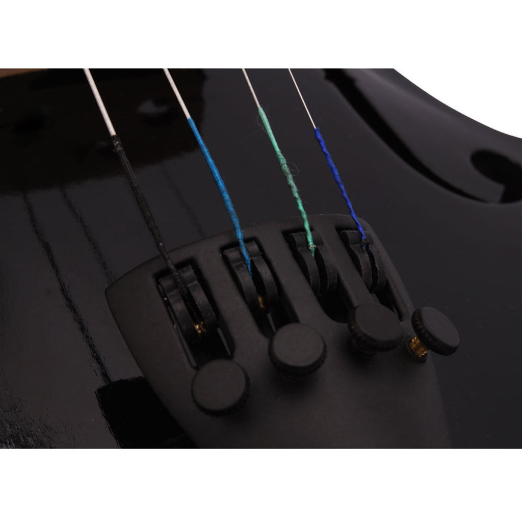 Midnight Series 4/4 Full-Size Black Acoustic Violin Pack