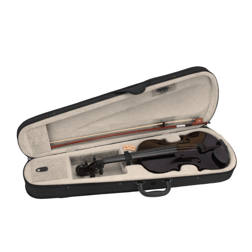 Midnight Series 4/4 Full-Size Black Acoustic Violin Pack