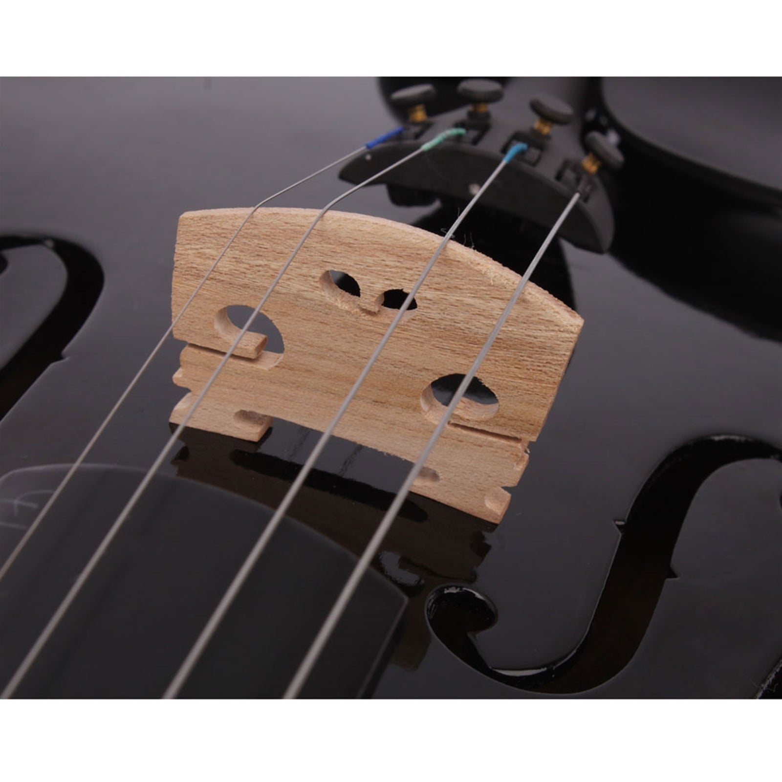 Midnight Series 4/4 Full-Size Black Acoustic Violin Pack