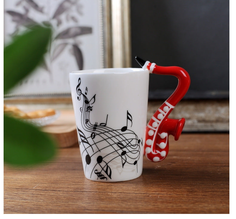 Virtuoso Artisan Musical Themed Ceramic Mug