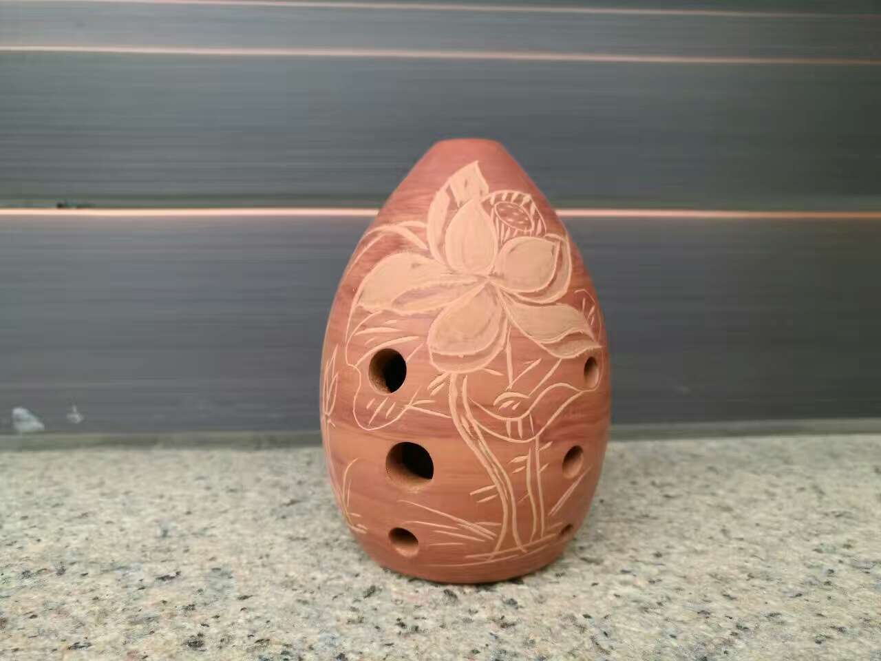 Terracotta Artisan Eight-Hole Xun