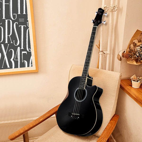 Glarry GMB101 4-String Electric-Acoustic Bass Guitar