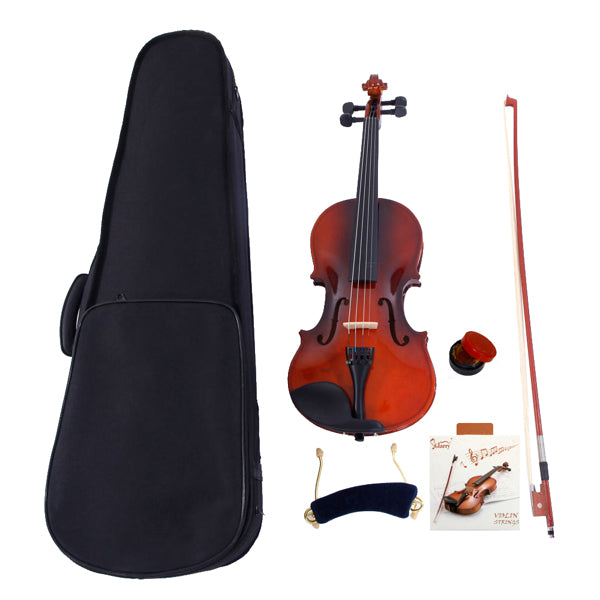 Glarry GV100 Solid Wood Acoustic Violin Premium Pack