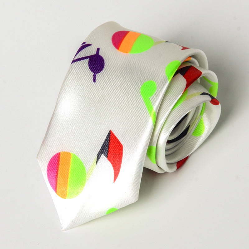 Music-Themed Skinny Tie