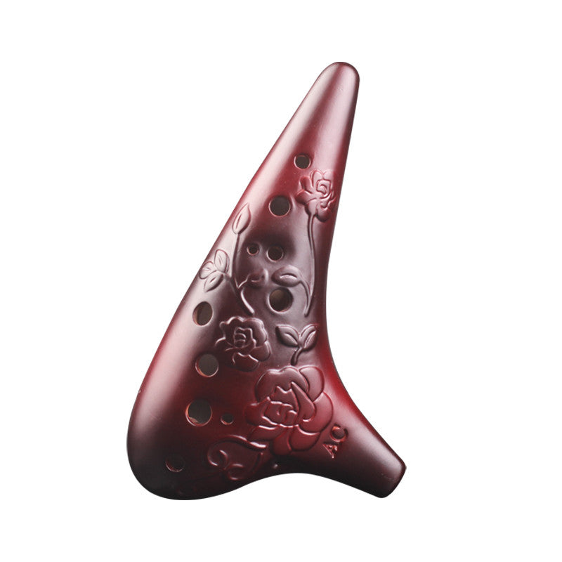 Artisan Hand-Painted 12-Hole Alto C Ocarina