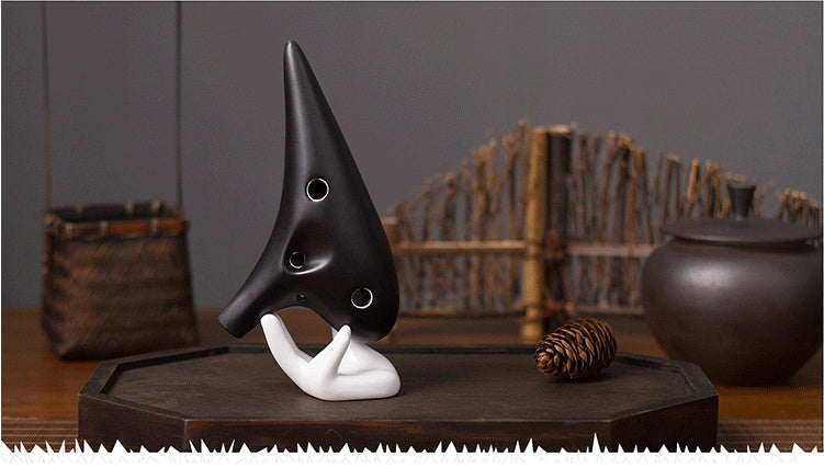 Midnight Zen 12-Hole Alto C Ceramic Ocarina