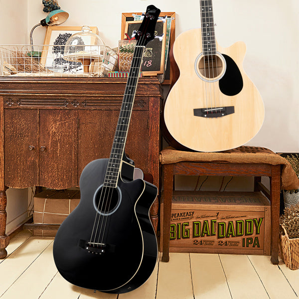 Glarry GMB101 4-String Electric-Acoustic Bass Guitar