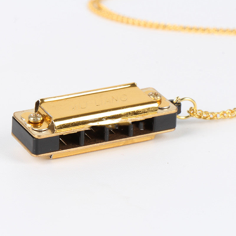 Harmonious Chord Mini Harmonica Necklace