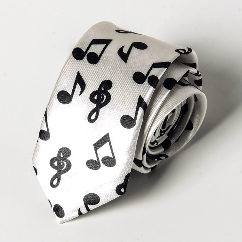 Music-Themed Skinny Tie