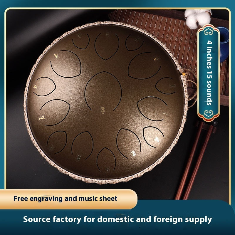 Zenith 14-Inch 15-Tone Professional Steel Tongue Drum