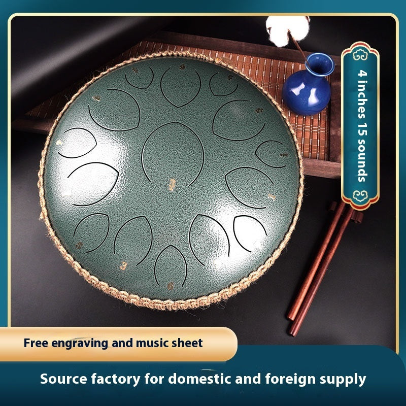 Zenith 14-Inch 15-Tone Professional Steel Tongue Drum