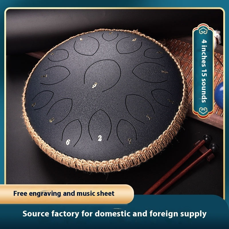 Zenith 14-Inch 15-Tone Professional Steel Tongue Drum