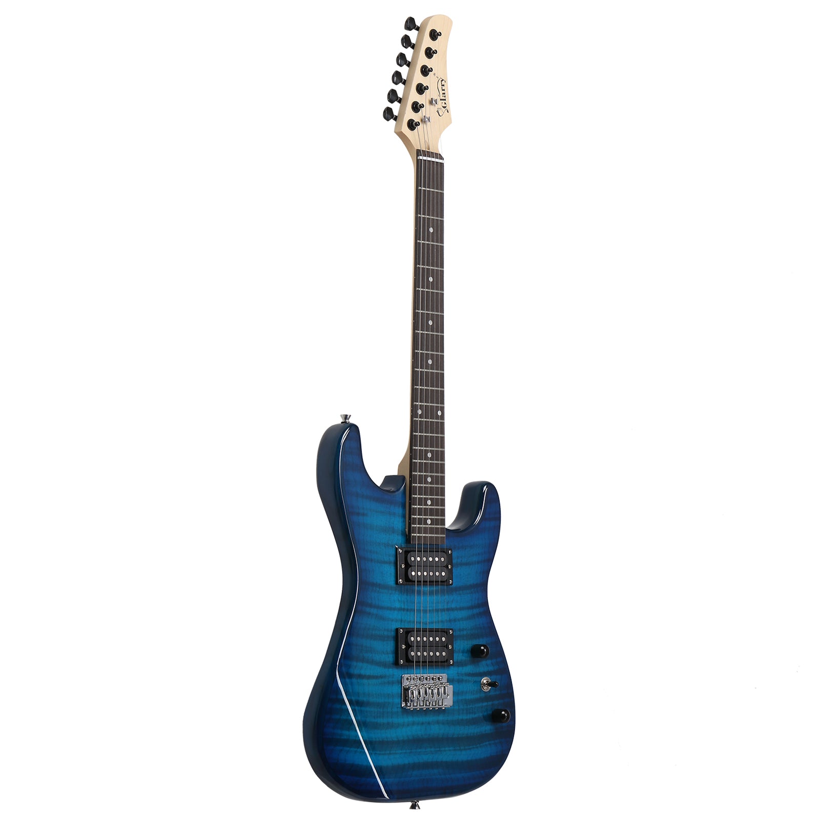 Glarry GST "Tiger Stripe" H-H Electric Guitar Ultimate Performance Kit