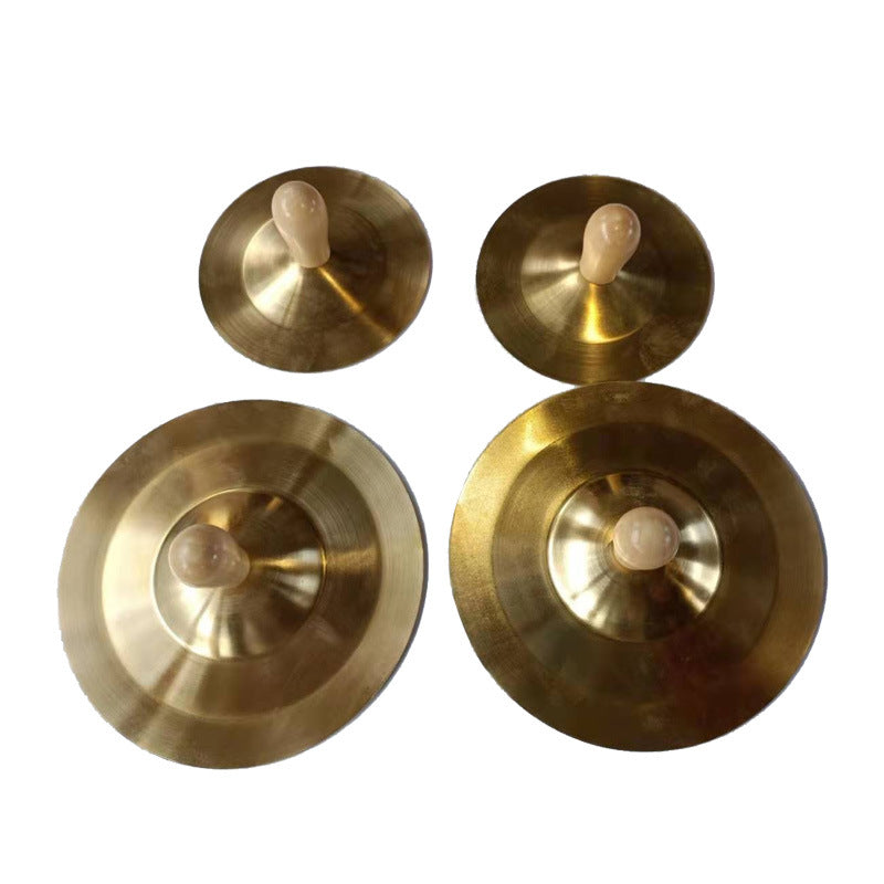 Orff Artisan Wooden-Handle Copper Cymbals