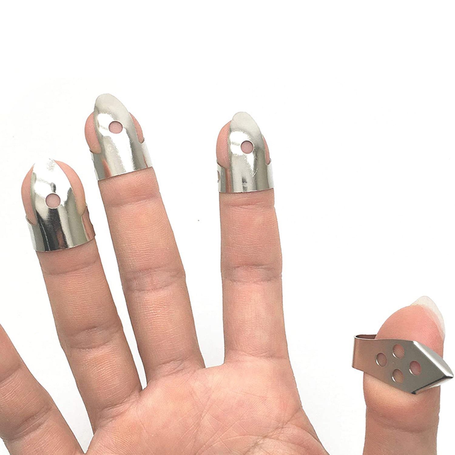 Iron-Clad Professional Stainless Steel Finger Pick Set
