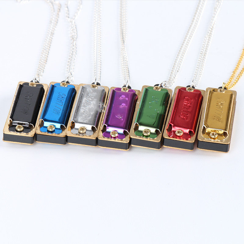 Harmonious Chord Mini Harmonica Necklace