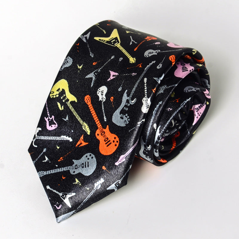 Music-Themed Skinny Tie