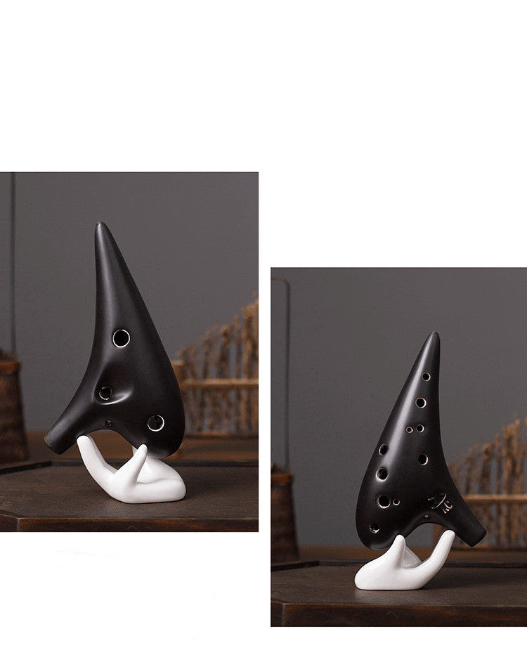 Midnight Zen 12-Hole Alto C Ceramic Ocarina