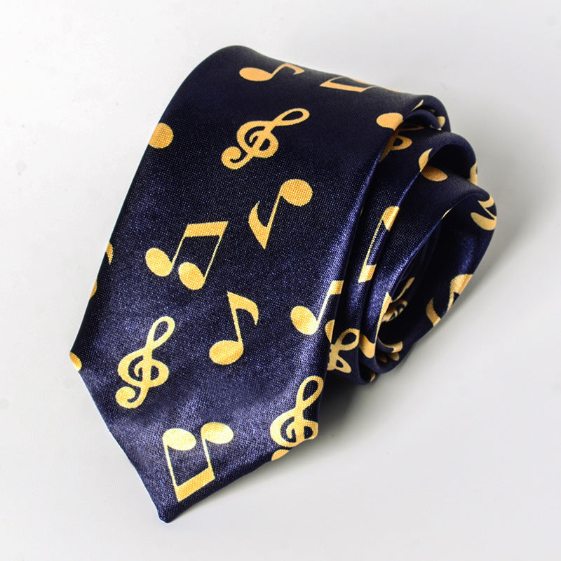Music-Themed Skinny Tie