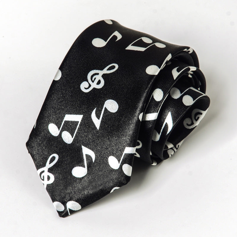 Music-Themed Skinny Tie
