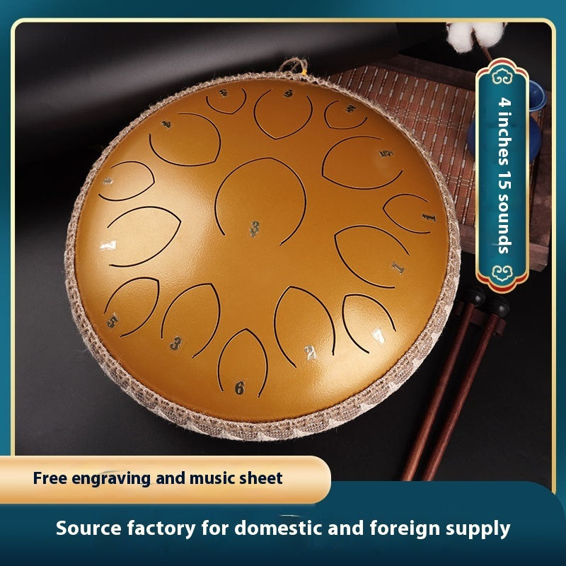Zenith 14-Inch 15-Tone Professional Steel Tongue Drum
