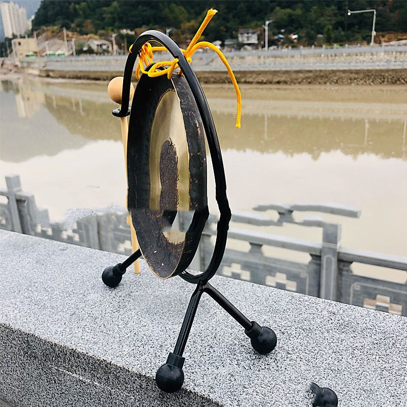 Zen-Harmonic 16cm Desktop Copper Gong with Iron Frame