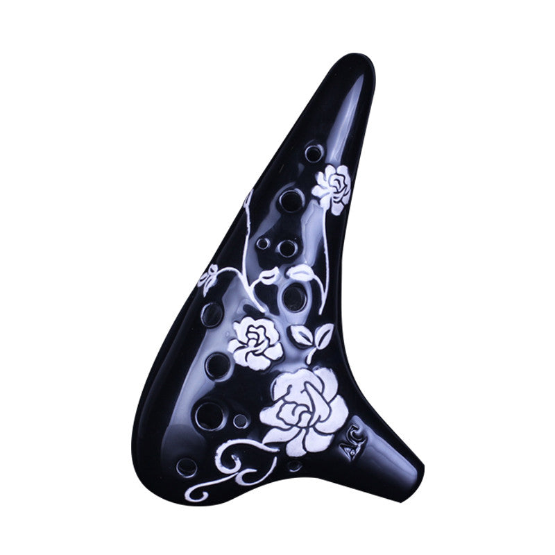 Artisan Hand-Painted 12-Hole Alto C Ocarina