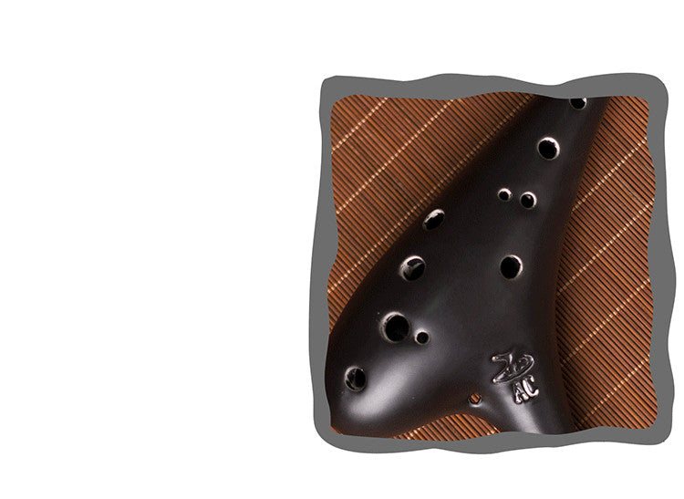 Midnight Zen 12-Hole Alto C Ceramic Ocarina