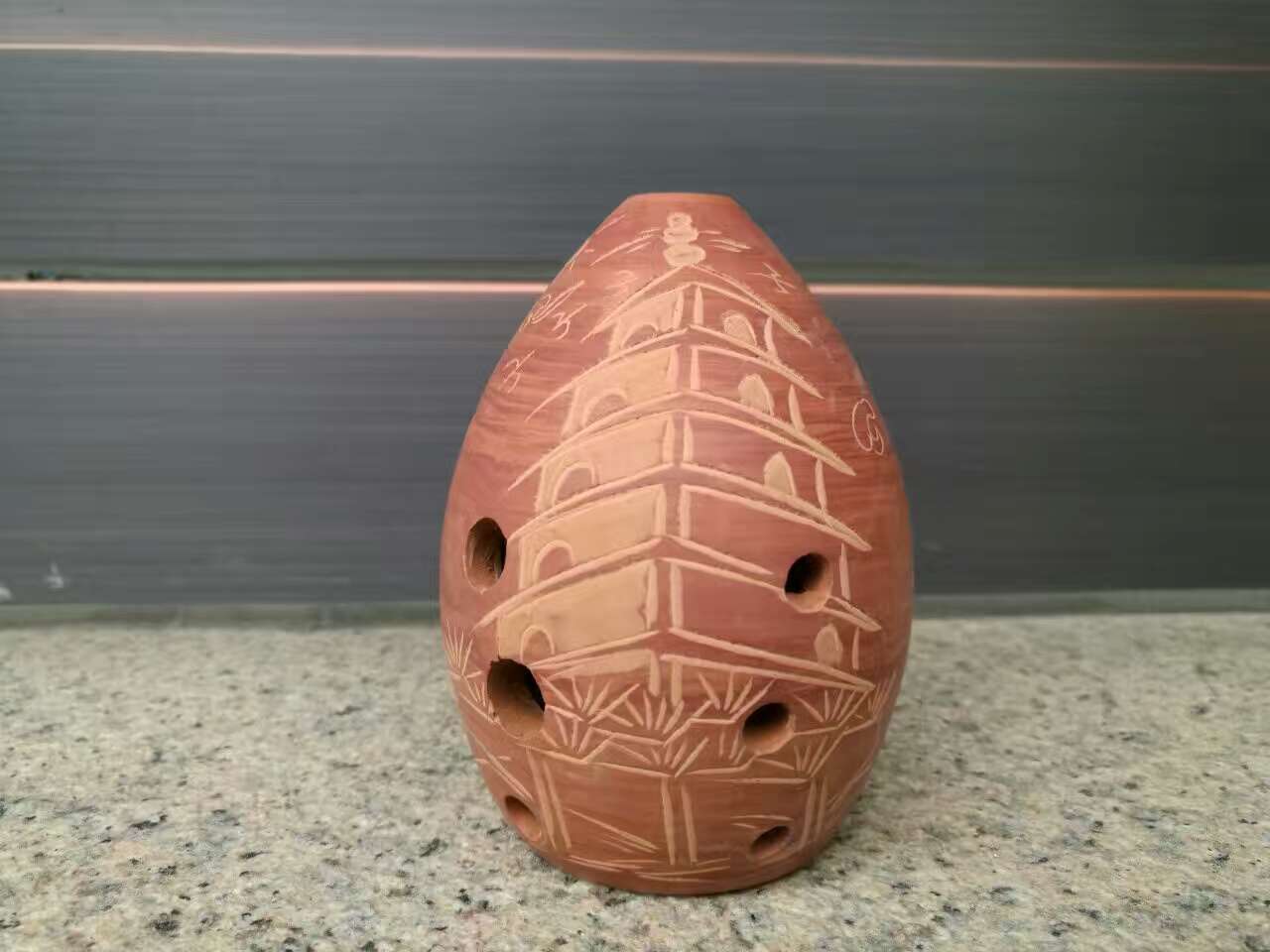 Terracotta Artisan Eight-Hole Xun
