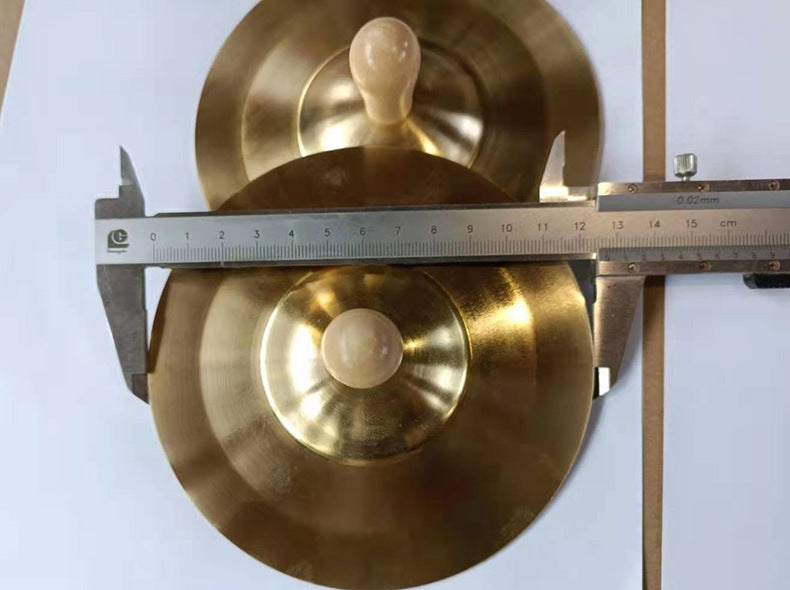 Orff Artisan Wooden-Handle Copper Cymbals