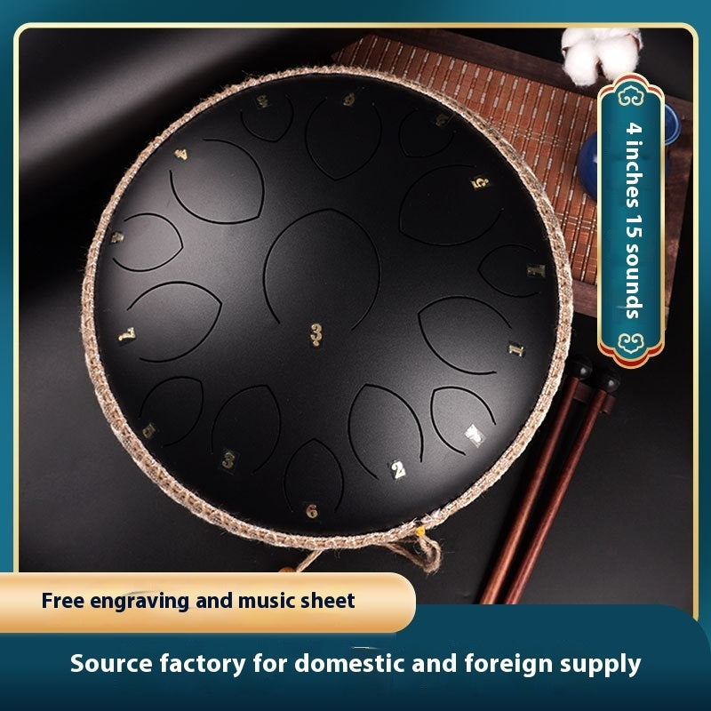 Zenith 14-Inch 15-Tone Professional Steel Tongue Drum