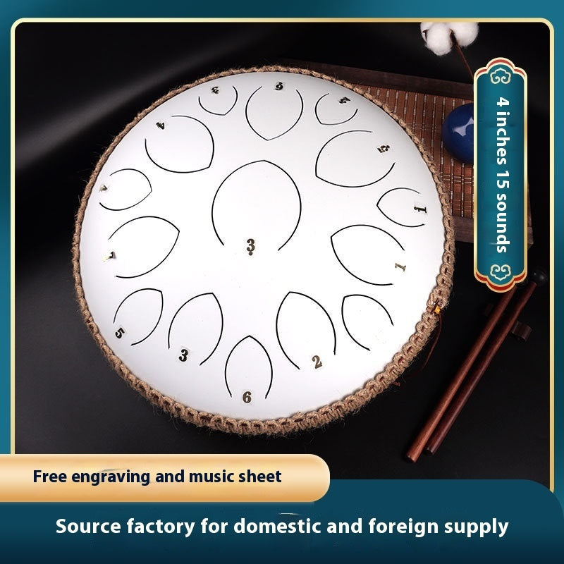 Zenith 14-Inch 15-Tone Professional Steel Tongue Drum