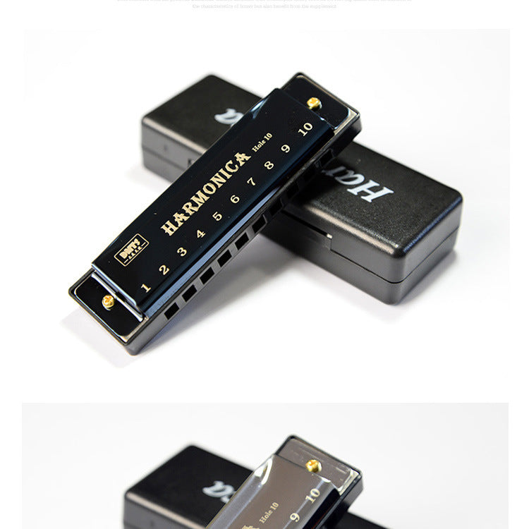 Pro-Elite 10-Hole Titanium Series Blues Harp