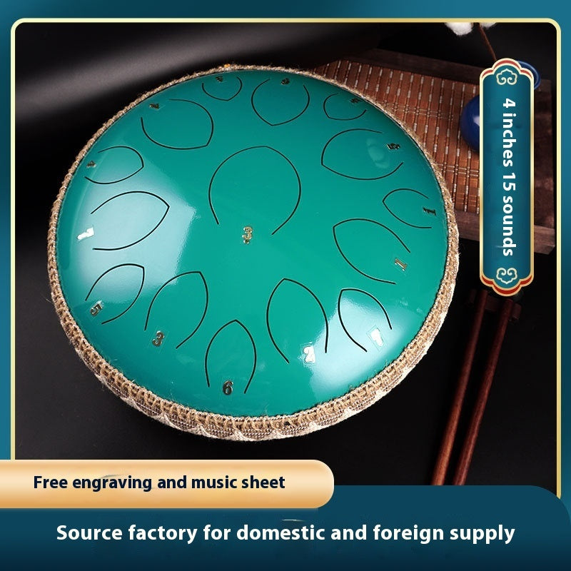 Zenith 14-Inch 15-Tone Professional Steel Tongue Drum