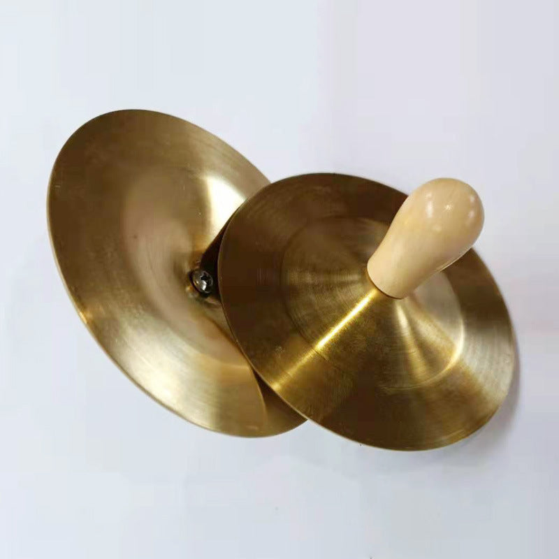 Orff Artisan Wooden-Handle Copper Cymbals
