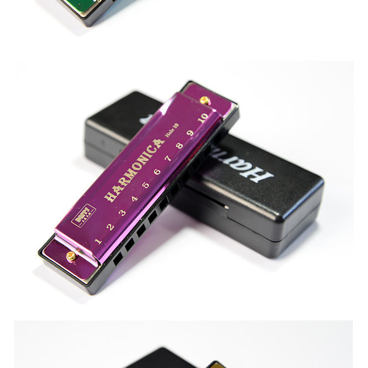 Pro-Elite 10-Hole Titanium Series Blues Harp