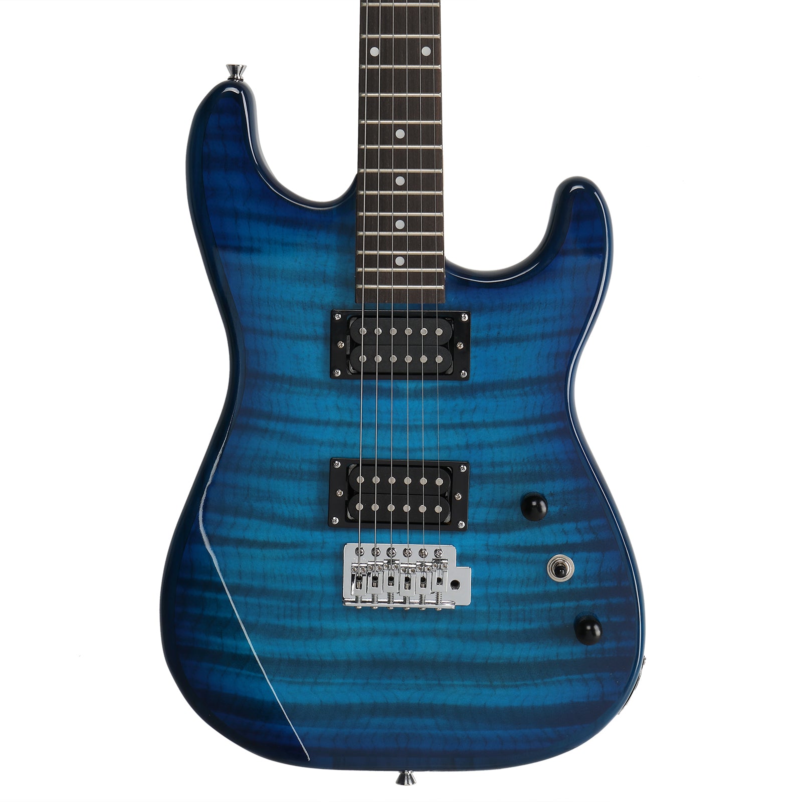 Glarry GST "Tiger Stripe" H-H Electric Guitar Ultimate Performance Kit