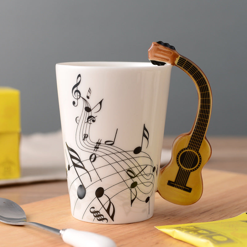 Virtuoso Artisan Musical Themed Ceramic Mug