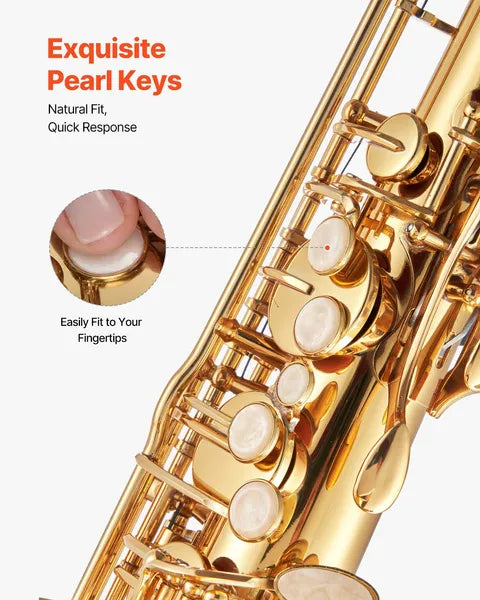 VEVOR Professional B♭ Tenor Saxophone Gold Kit