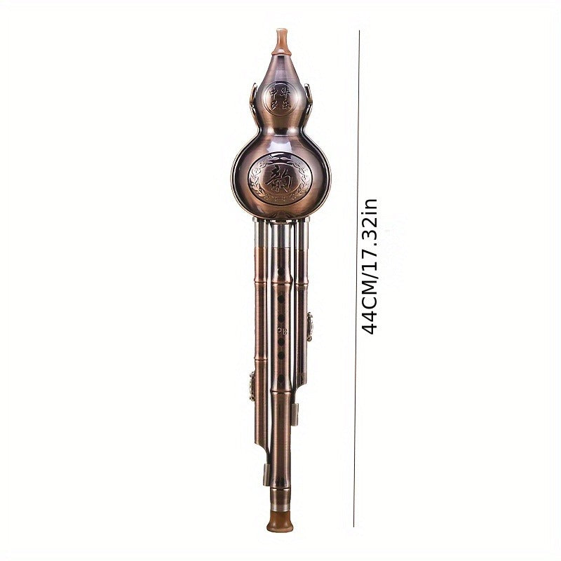 Masterpiece Traditional Copper-Plated Hulusi (Gourd Flute)