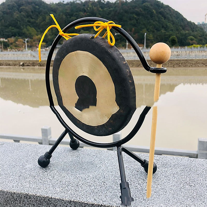 Zen-Harmonic 16cm Desktop Copper Gong with Iron Frame