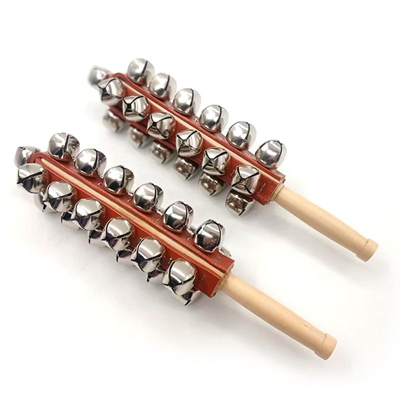 Orchestral 25-Bell Wooden Hand Sleigh Bell
