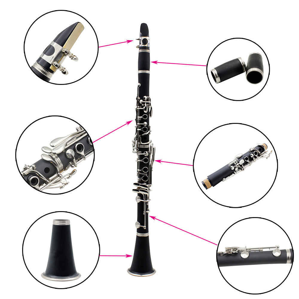 SLADE Professional 17-Key B♭ Beginner Clarinet Set