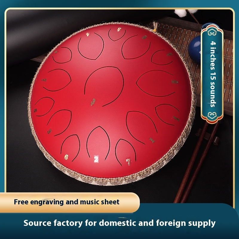 Zenith 14-Inch 15-Tone Professional Steel Tongue Drum